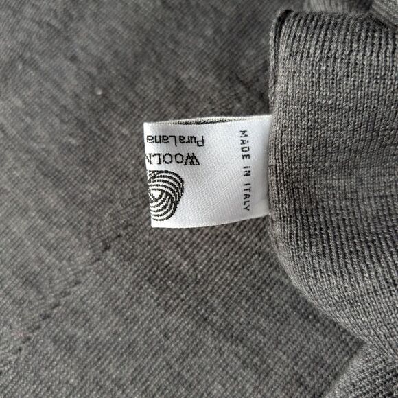 Minimalist grey midi knit sweater dress size S 💯wool NWOT - Picture 8 of 13